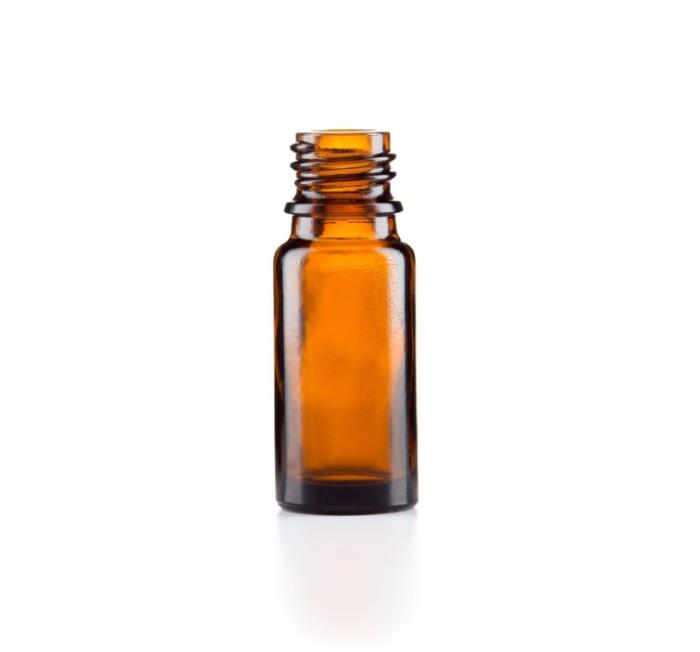 15ml Amber Glass Dropper Bottle, GL18 Neck